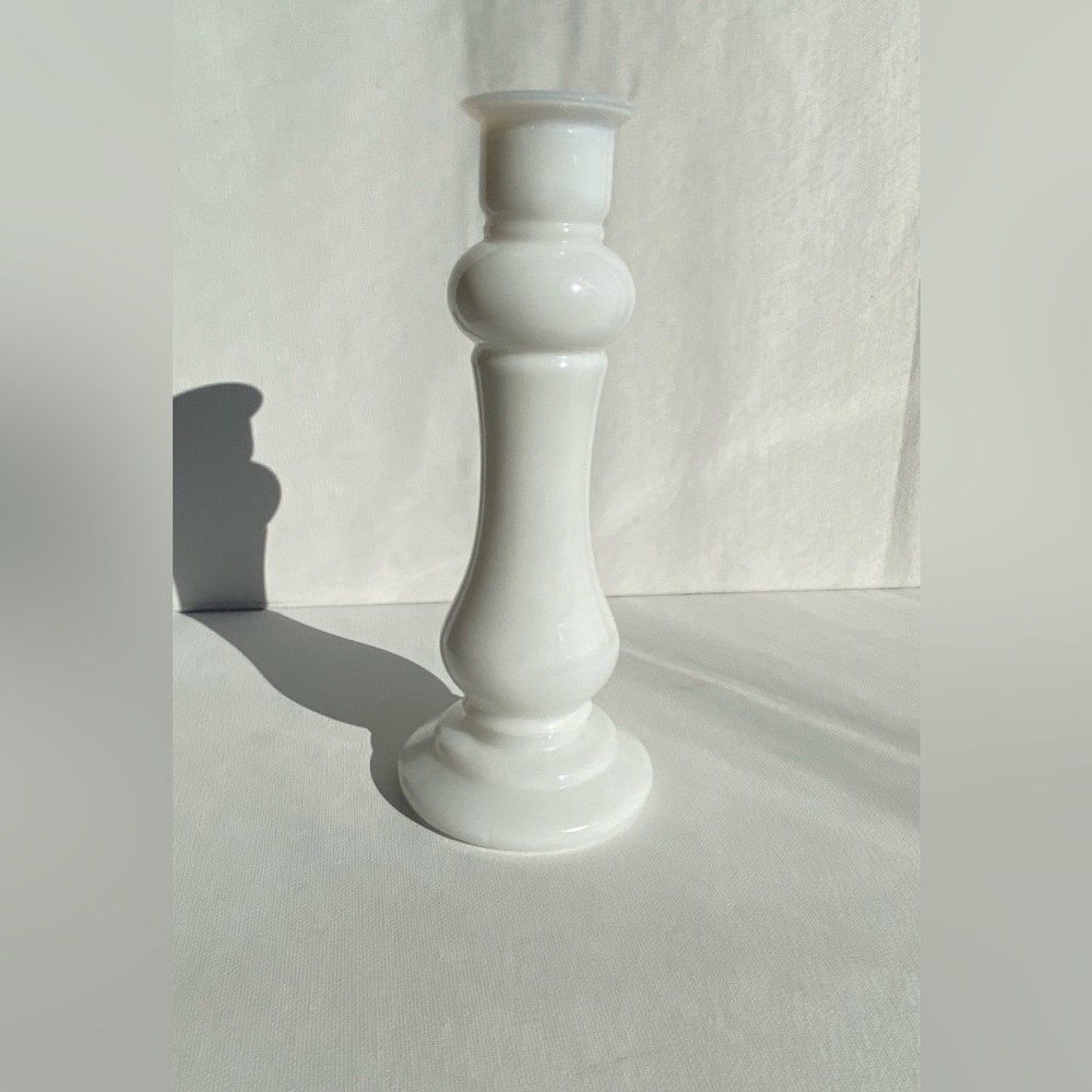 E.O Brody Milk Glass Vase